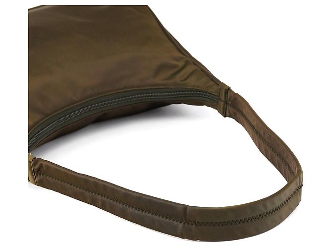Prada Borsa a Tracolla Hobo Tessuto Sport Military Green - vista 10