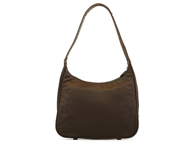 Prada Borsa a Tracolla Hobo Tessuto Sport Military Green - vista 3