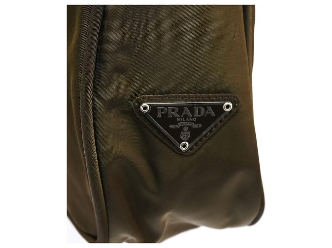 Prada Borsa a Tracolla Hobo Tessuto Sport Military Green - vista 6