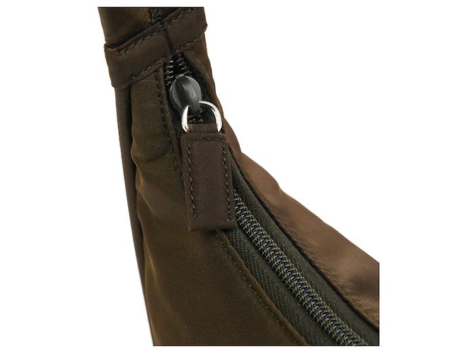 Prada Borsa a Tracolla Hobo Tessuto Sport Military Green - vista 7