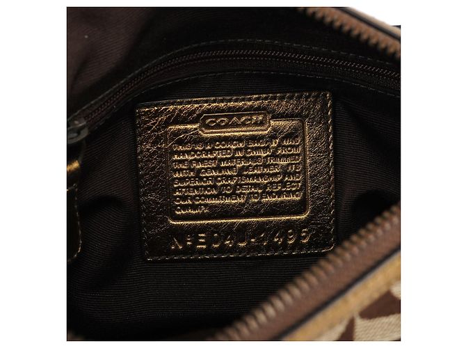 Coach Borsa a tracolla Soho in pelle beige e oro - vista 15