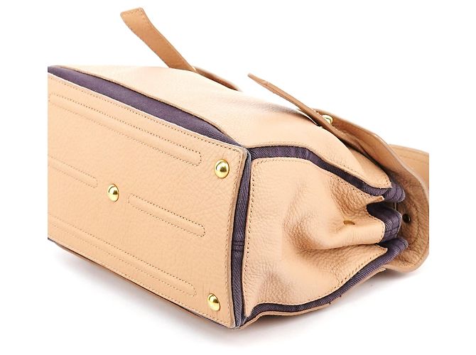Yves Saint Laurent 283761 Borsa 2-Way Muse Two in pelle Beige Brown - vista 10
