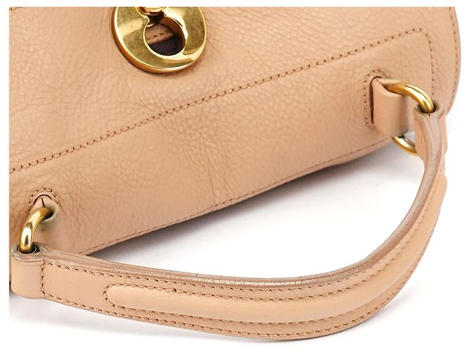 Yves Saint Laurent 283761 Borsa 2-Way Muse Two in pelle Beige Brown - vista 11