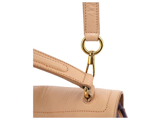 Yves Saint Laurent 283761 Borsa 2-Way Muse Two in pelle Beige Brown - vista 12