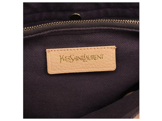 Yves Saint Laurent 283761 Borsa 2-Way Muse Two in pelle Beige Brown - vista 14