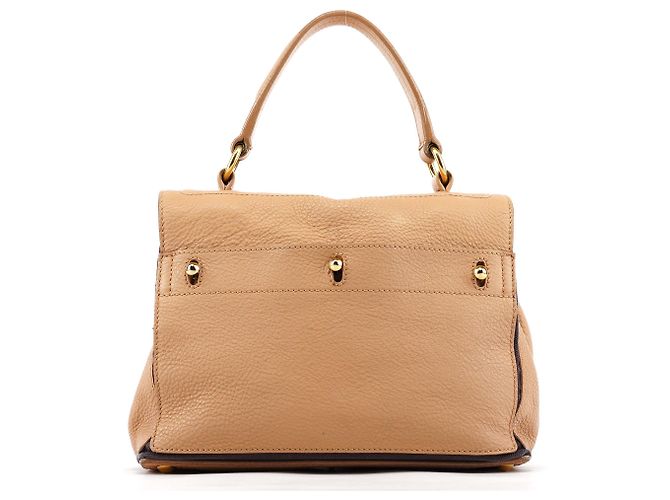 Yves Saint Laurent 283761 Borsa 2-Way Muse Two in pelle Beige Brown - vista 3