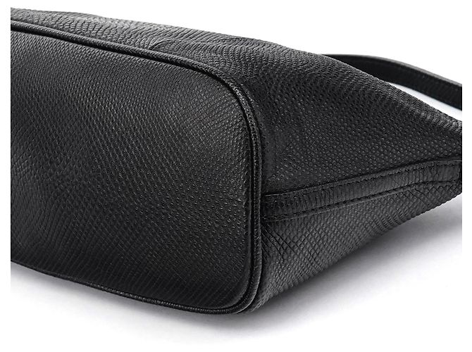 Gucci 250001 Pochette Boat in pelle embossed lucertola nera - vista 10