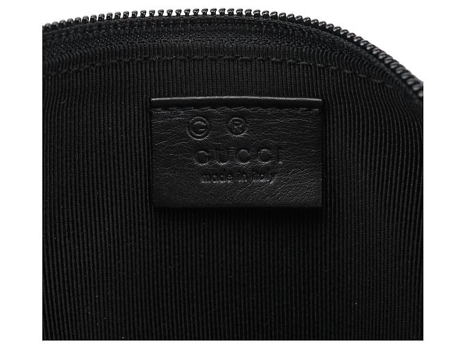 Gucci 250001 Pochette Boat in pelle embossed lucertola nera - vista 11