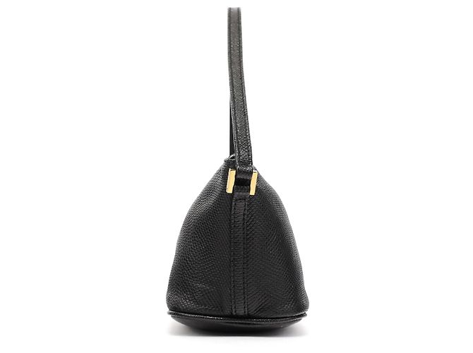 Gucci 250001 Pochette Boat in pelle embossed lucertola nera - vista 2