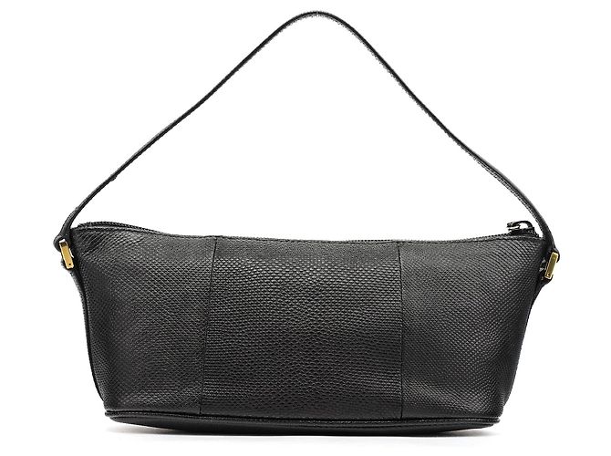 Gucci 250001 Pochette Boat in pelle embossed lucertola nera - vista 3
