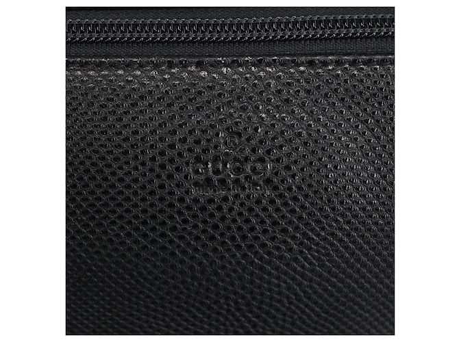 Gucci 250001 Pochette Boat in pelle embossed lucertola nera - vista 6