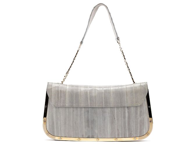 Dolce & Gabbana Borsa a tracolla DG in pelle grigio oro - vista 3