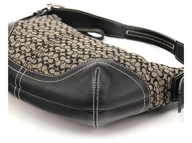 Coach Borsa a tracolla Signature Soho 6351 Grey Black - vista 10