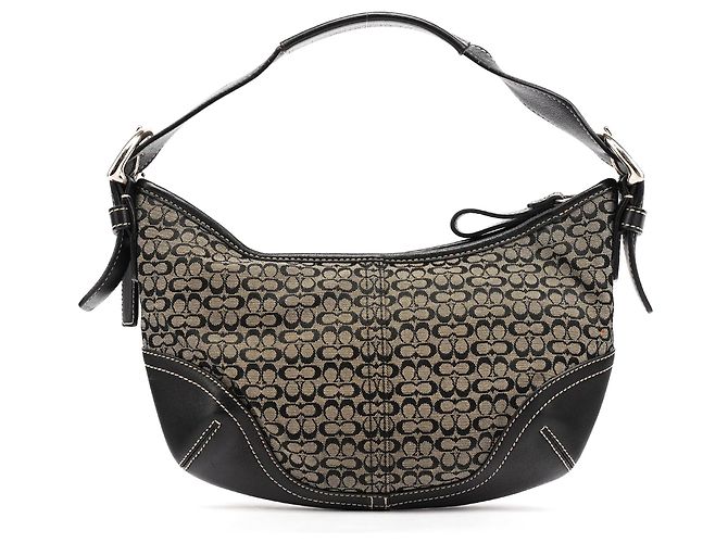 Coach Borsa a tracolla Signature Soho 6351 Grey Black - vista 3