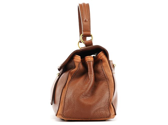 Yves Saint Laurent Borsa 2-Way Muse Two in pelle marrone chiaro - vista 2