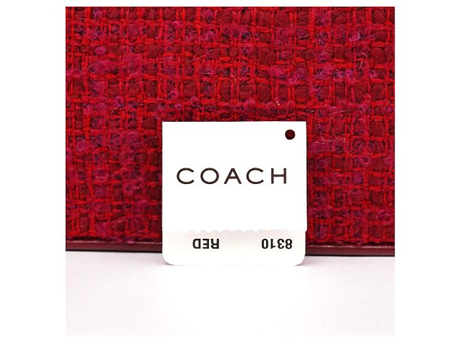 Coach Borsa a tracolla in pelle e tweed rosa - vista 11