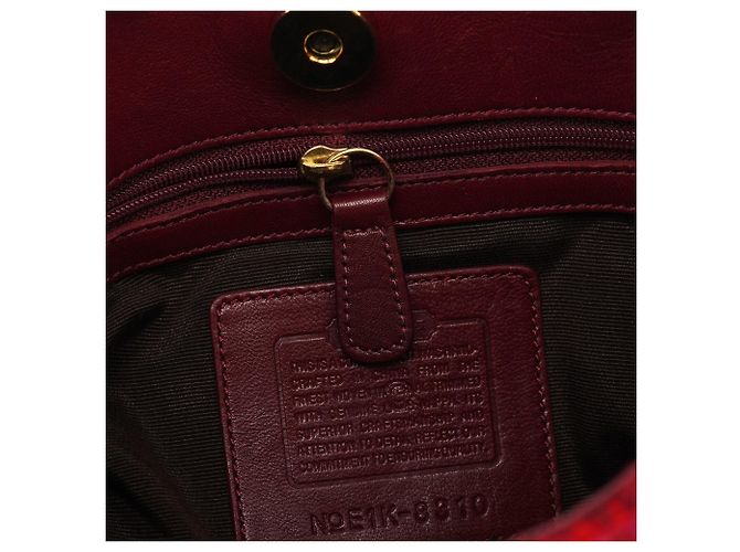 Coach Borsa a tracolla in pelle e tweed rosa - vista 15