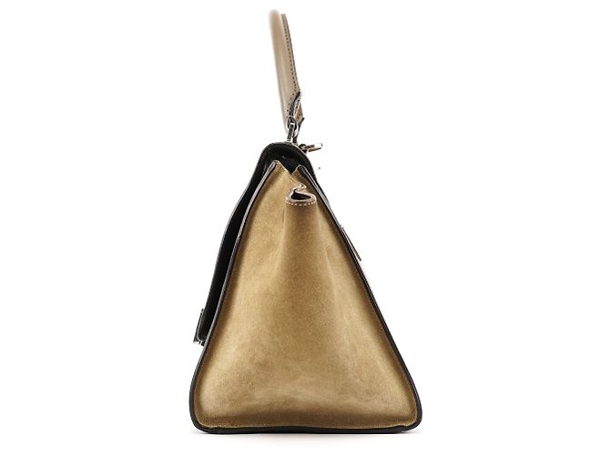 Trapèze Céline Borsa Trapeze 2-Way in pelle taupe - vista 2