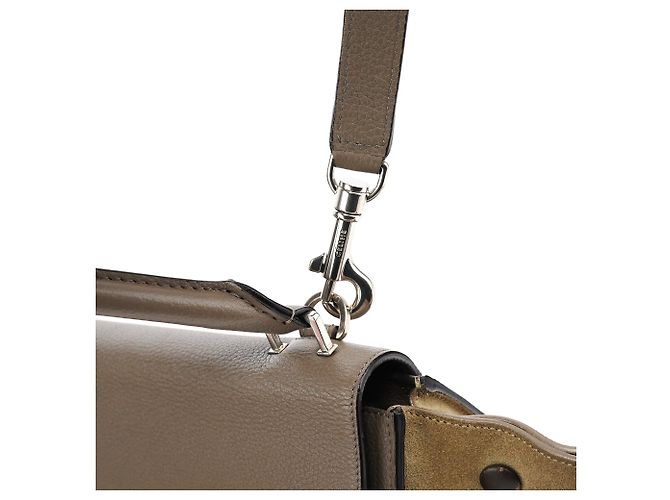 Trapèze Céline Borsa Trapeze 2-Way in pelle taupe - vista 8
