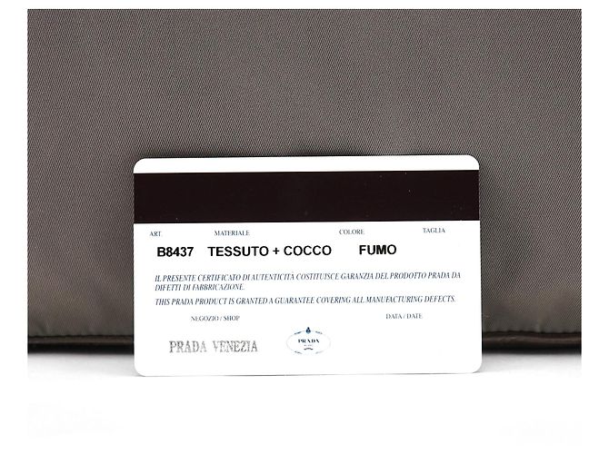 Prada Borsa a tracolla 1998 Green Tessuto Cocco Metal - vista 13