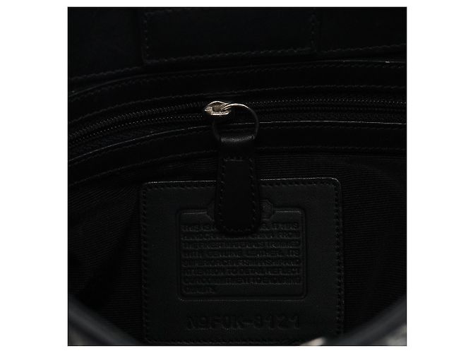 Coach Borsa a spalla 8121 in lana grigia spina di pesce - vista 14