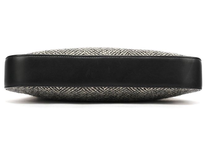 Coach Borsa a spalla 8121 in lana grigia spina di pesce - vista 4