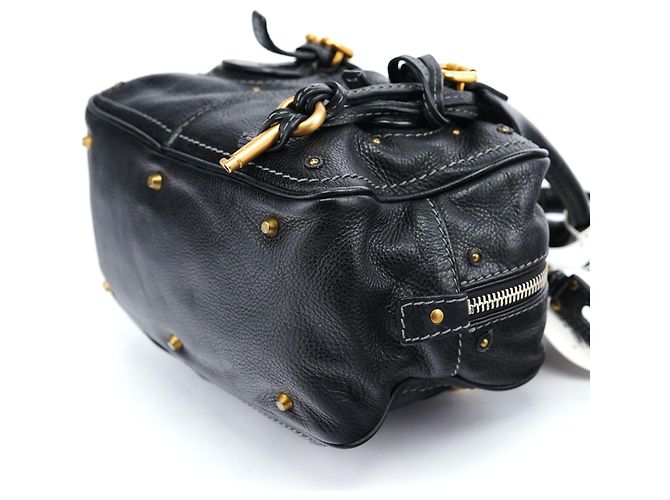 Chloé Borsa a tracolla Paddington in pelle nera - vista 10