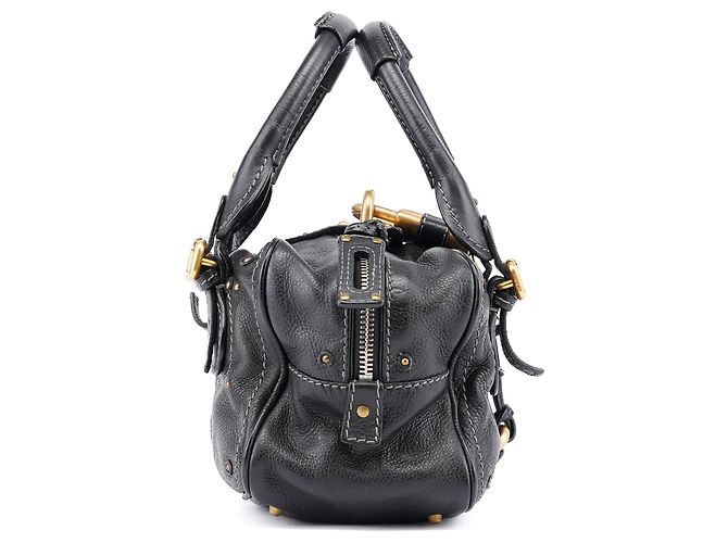 Chloé Borsa a tracolla Paddington in pelle nera - vista 2