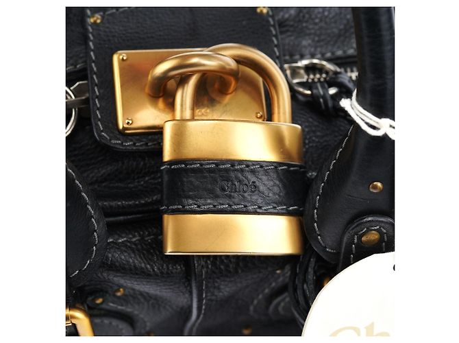 Chloé Borsa a tracolla Paddington in pelle nera - vista 7