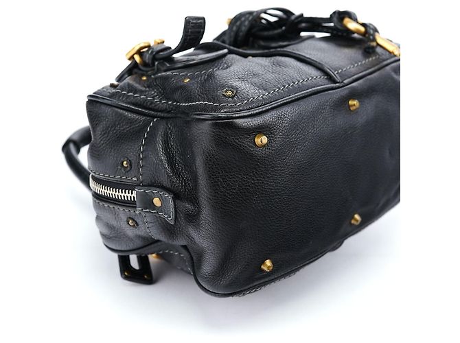 Chloé Borsa a tracolla Paddington in pelle nera - vista 9