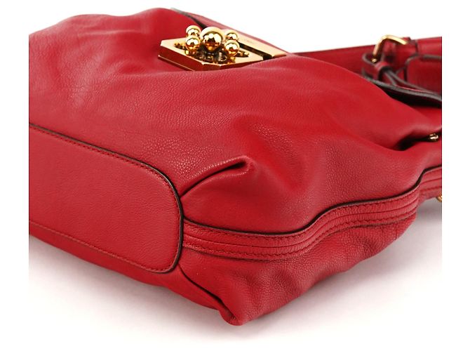 Chloé Borsa 2-Way Elsie in pelle rossa - vista 10