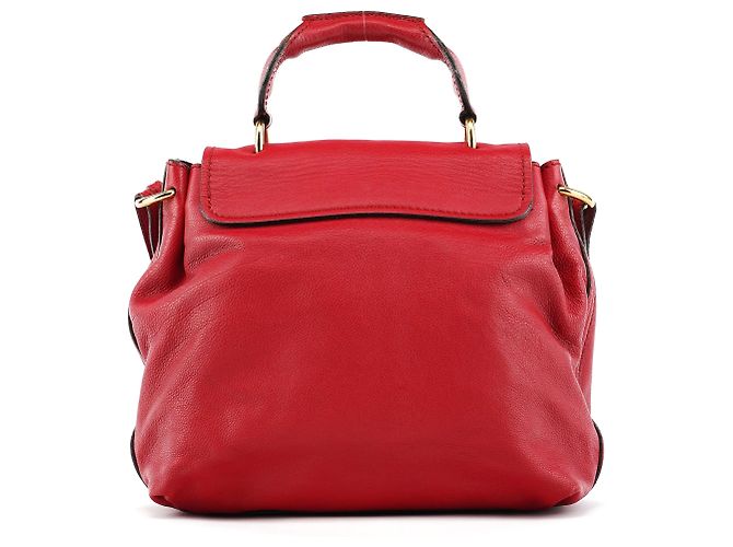 Chloé Borsa 2-Way Elsie in pelle rossa - vista 3