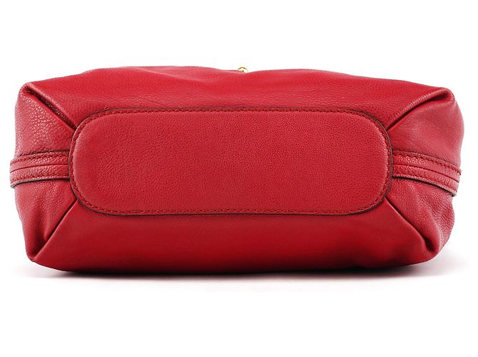 Chloé Borsa 2-Way Elsie in pelle rossa - vista 5