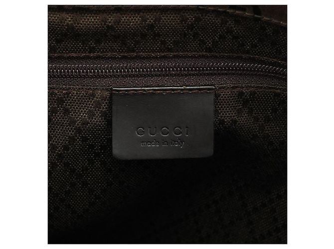Bamboo Gucci 002 1010 Borsa Tote in tela GG marrone con bambù - vista 10