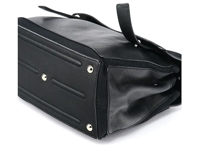 Yves Saint Laurent 289278 Borsa 2-Way Muse Two in pelle nera - vista 10