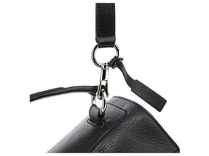 Yves Saint Laurent 289278 Borsa 2-Way Muse Two in pelle nera - vista 12