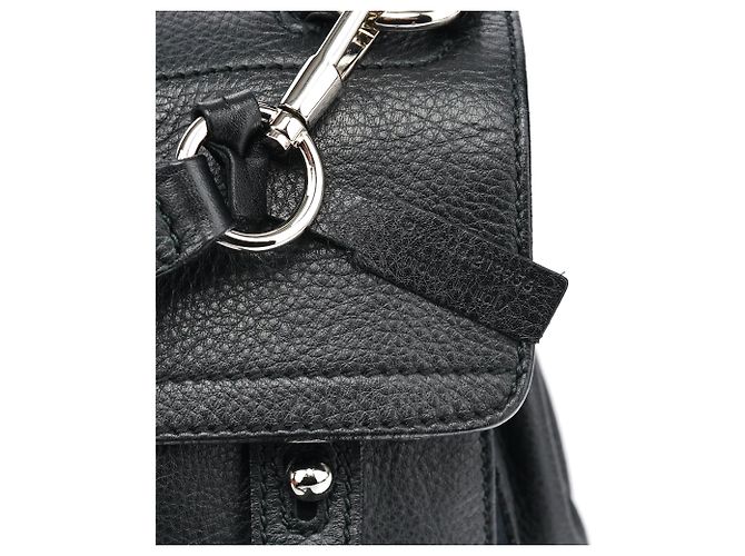 Yves Saint Laurent 289278 Borsa 2-Way Muse Two in pelle nera - vista 13
