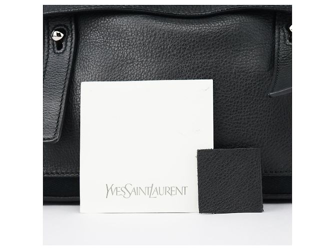 Yves Saint Laurent 289278 Borsa 2-Way Muse Two in pelle nera - vista 14