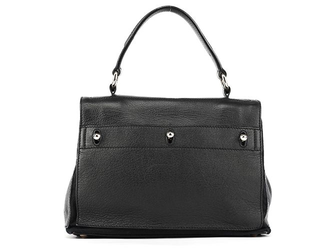 Yves Saint Laurent 289278 Borsa 2-Way Muse Two in pelle nera - vista 3