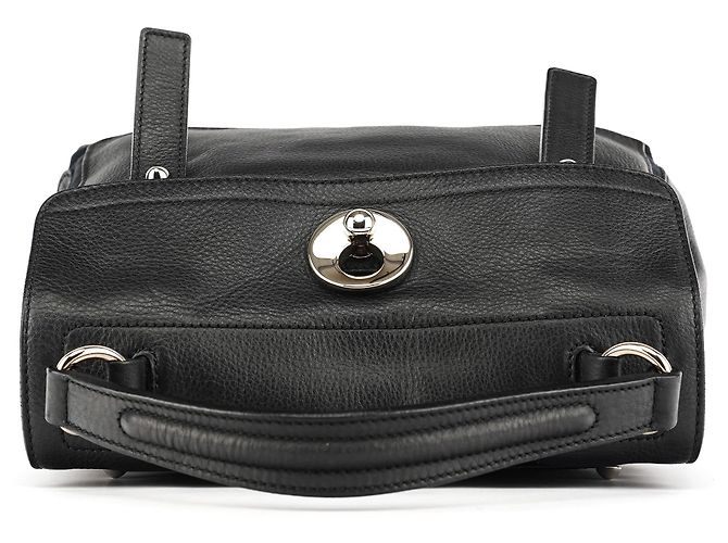Yves Saint Laurent 289278 Borsa 2-Way Muse Two in pelle nera - vista 4