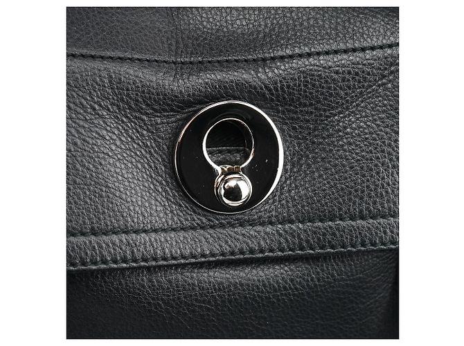 Yves Saint Laurent 289278 Borsa 2-Way Muse Two in pelle nera - vista 6