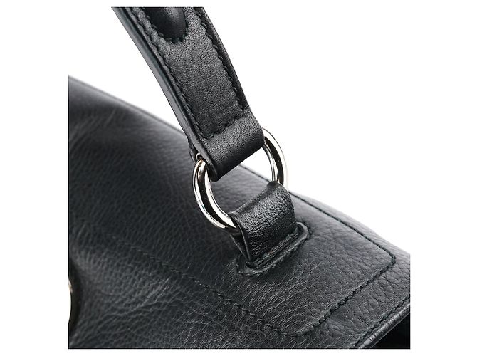 Yves Saint Laurent 289278 Borsa 2-Way Muse Two in pelle nera - vista 7