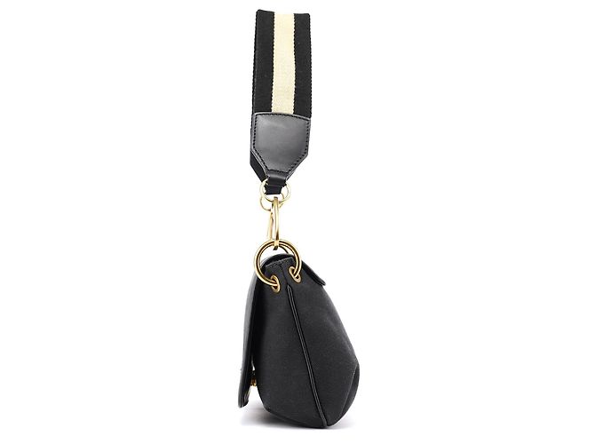 Gucci Borsa a tracolla in tela nera 2003 - vista 2