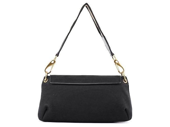 Gucci Borsa a tracolla in tela nera 2003 - vista 3