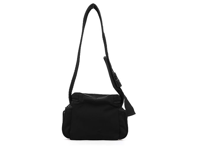 Miu Miu Borsa a tracolla tattica in nylon nero - vista 3