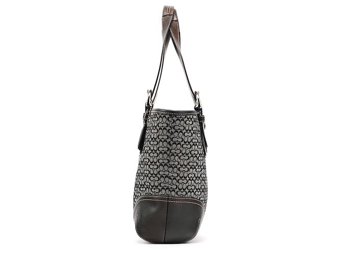 Coach 6383 Grey Black Signature Soho Tote Bag - vista 2