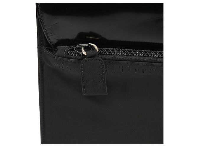 Prada Borsa con manico in nylon Tessuto Spazzolato nero - vista 7