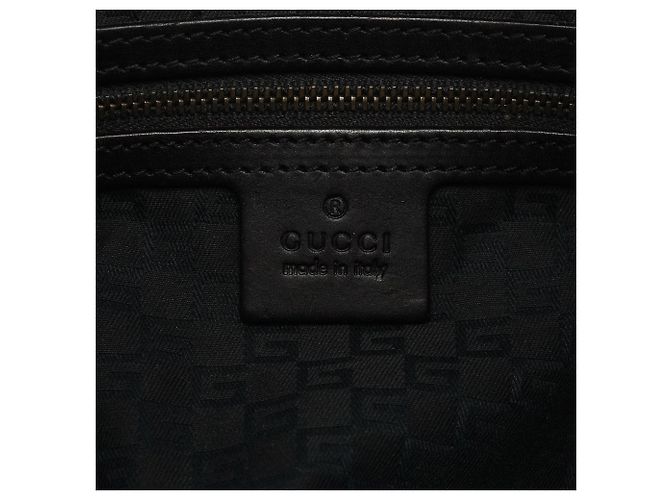 Gucci 2003 Brown Canvas Hobo Bag mit Webbing-Gurt - Ansicht 13