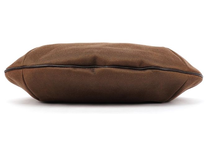 Gucci 2003 Brown Canvas Hobo Bag mit Webbing-Gurt - Ansicht 5