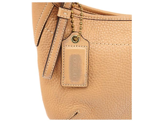 Coach Borsa a tracolla hobo in pelle Tan 11611 - vista 6